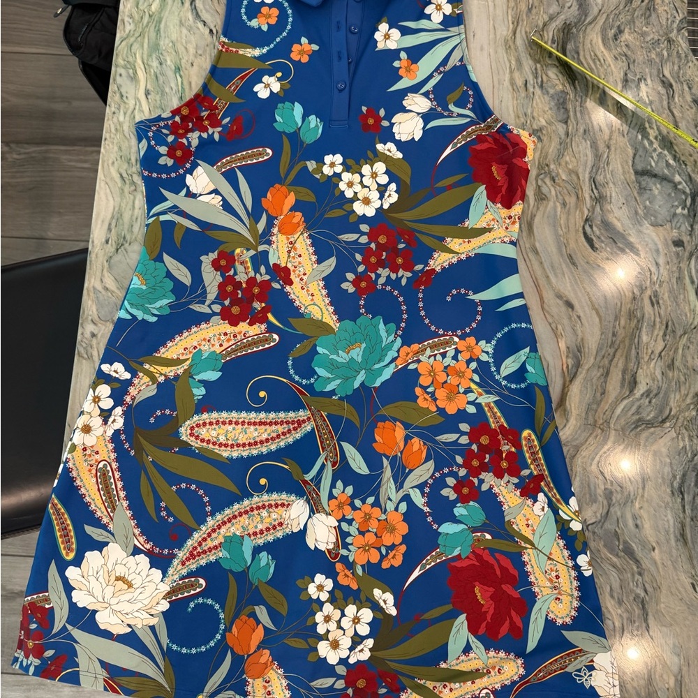 Johnny Was Floral Sleeveless Athletic Dress